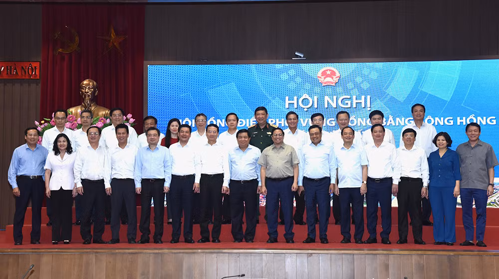 [Ảnh] Thủ tướng Phạm Minh Chính chủ trì Hội nghị Hội đồng điều phối vùng đồng bằng sông Hồng ảnh 13