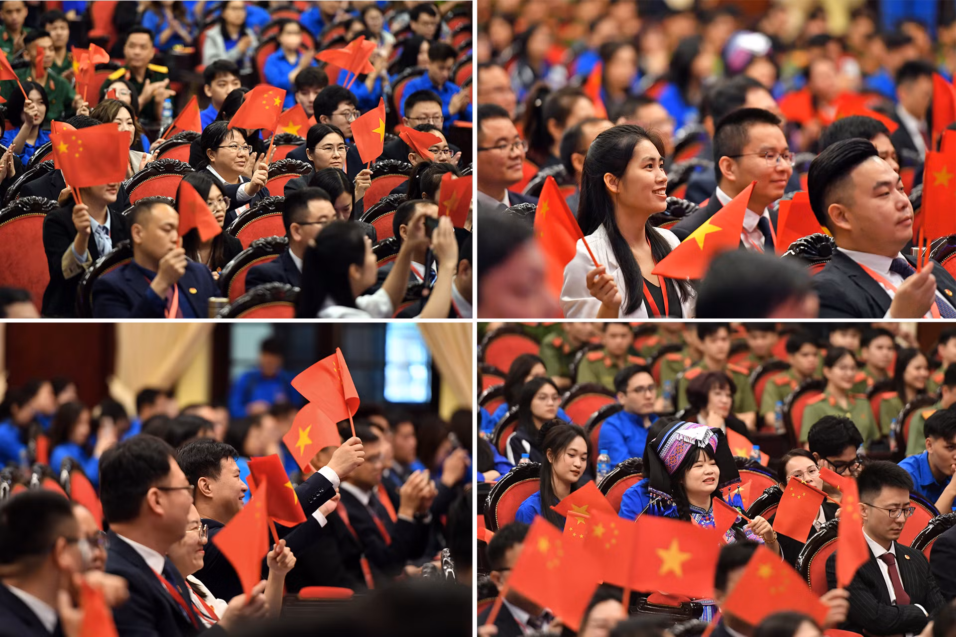 Các đại biểu Việt Nam và Trung Quốc hòa chung không khí thân mật, tươi vui tại buổi lễ. Các đại biểu Việt Nam và Trung Quốc hòa chung không khí thân mật, tươi vui tại buổi lễ.