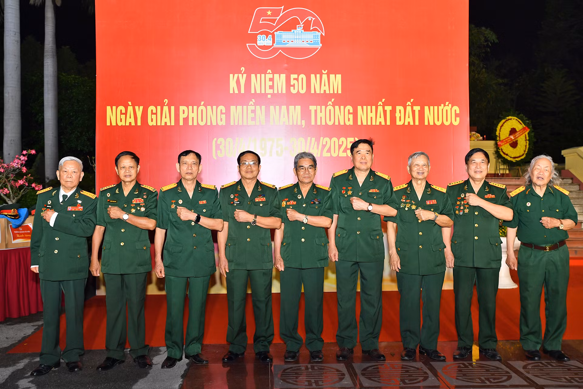Các cựu chiến binh góp mặt tại chương trình.