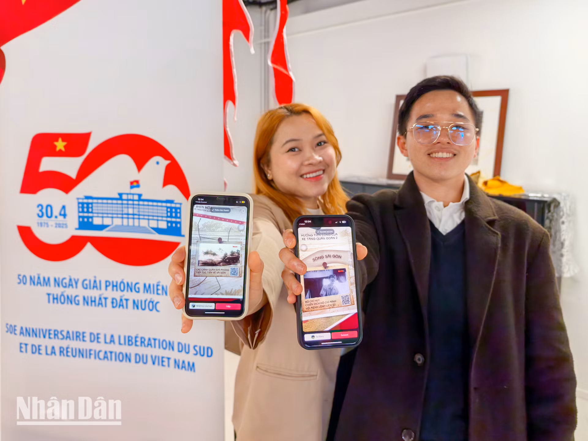 [Ảnh] Kiều bào tại Pháp ôn lại lịch sử qua phụ san đặc biệt kỷ niệm 50 năm thống nhất đất nước ảnh 8