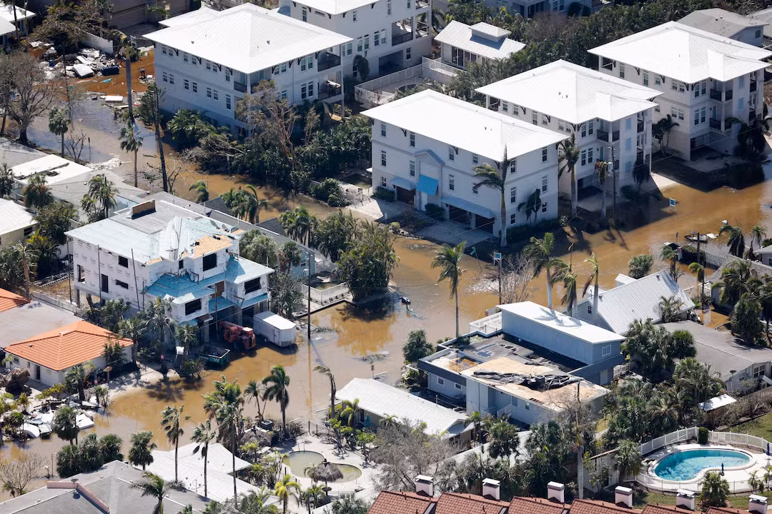Bão Milton đã khiến một số khu vực tại bang Florida bị ngập lụt.