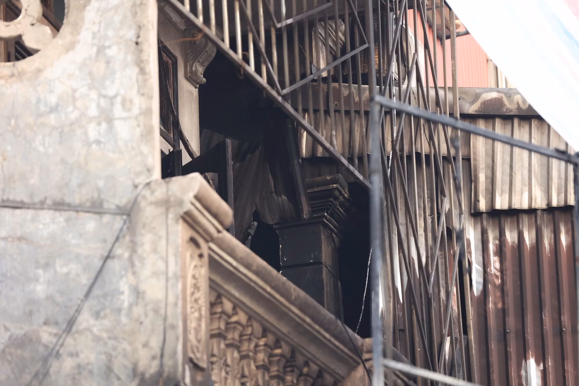 Hiện trường vụ cháy.