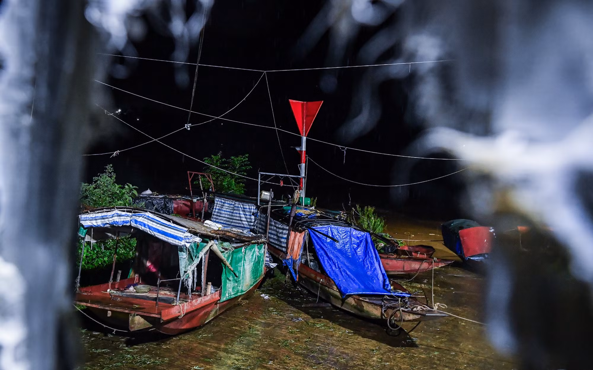 Vị trí bến đò thuộc địa phận Tam Nông, nơi dự kiến một đầu cầu phao dân sinh sẽ được lắp đặt.