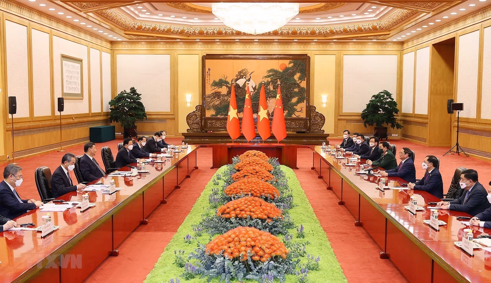 Quang cảnh buổi làm việc.
