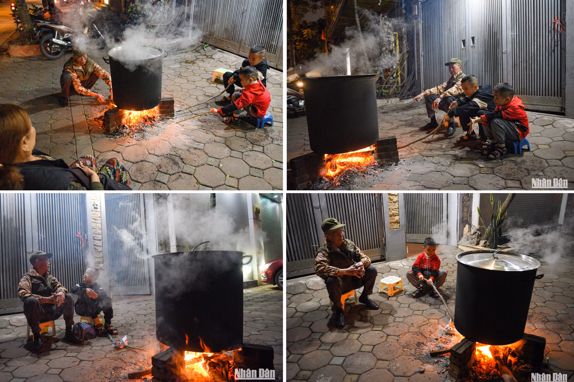 Chú Châu cho biết: việc gói bánh chưng không chỉ dạy cho các con, cháu trong gia đình về truyền thống của dân tộc, mà đây cũng là khoảng thời gian mà đại gia đình có thể quây quần được với nhau.