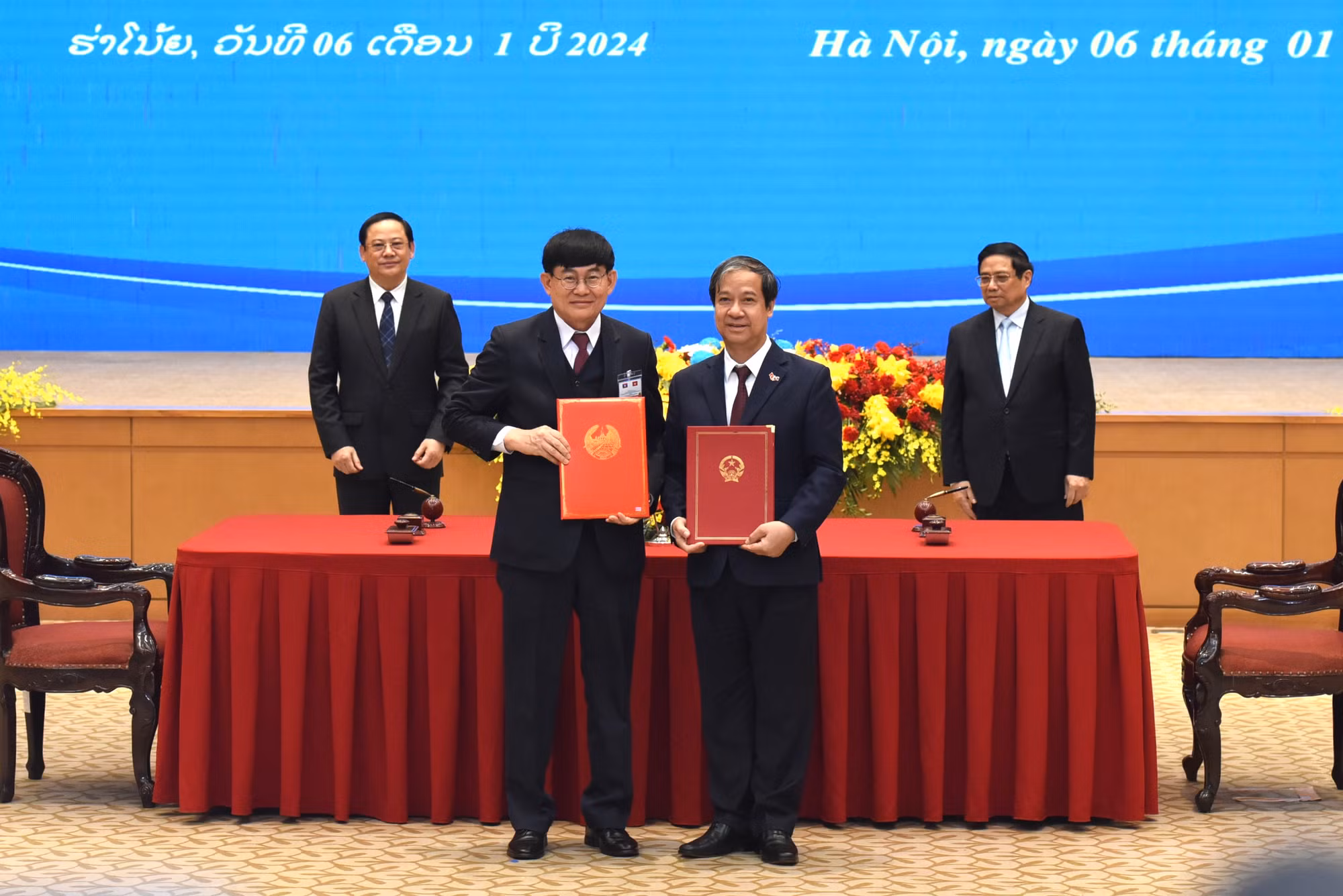 Bản ghi nhớ về Kế hoạch hợp tác năm 2024 giữa Bộ Giáo dục và Đào tạo nước Cộng hòa xã hội chủ nghĩa Việt Nam và Bộ Giáo dục và Thể thao nước Cộng hòa Dân chủ Nhân dân Lào.