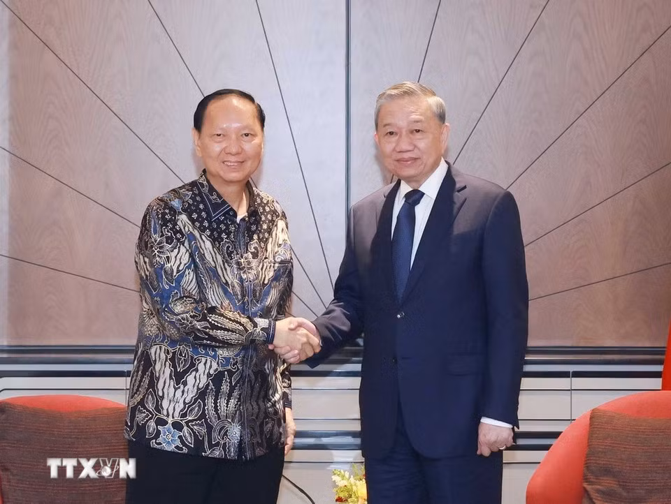 [Ảnh] Tổng Bí thư Tô Lâm tiếp lãnh đạo một số doanh nghiệp của Indonesia ảnh 7