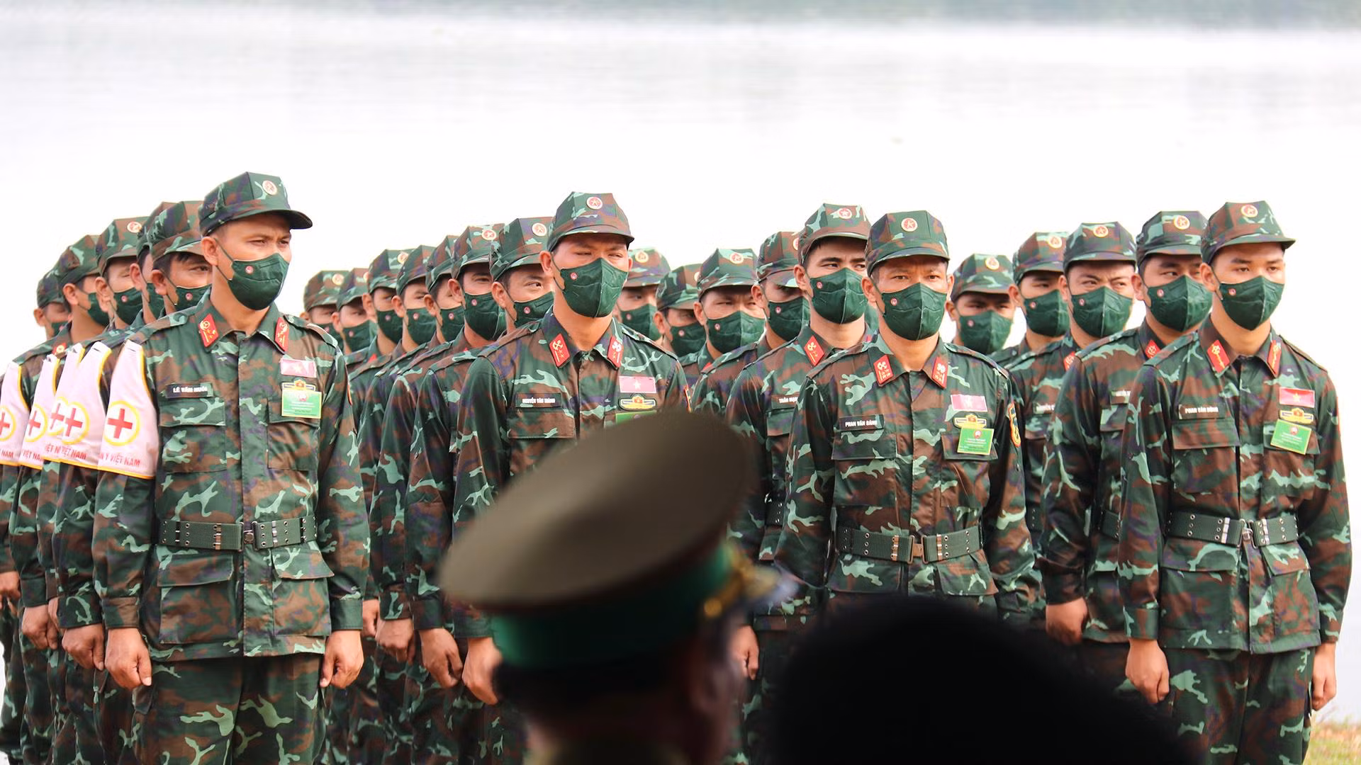 Các chiến sĩ Quân đội nhân dân Việt Nam tham gia đợt diễn tập.