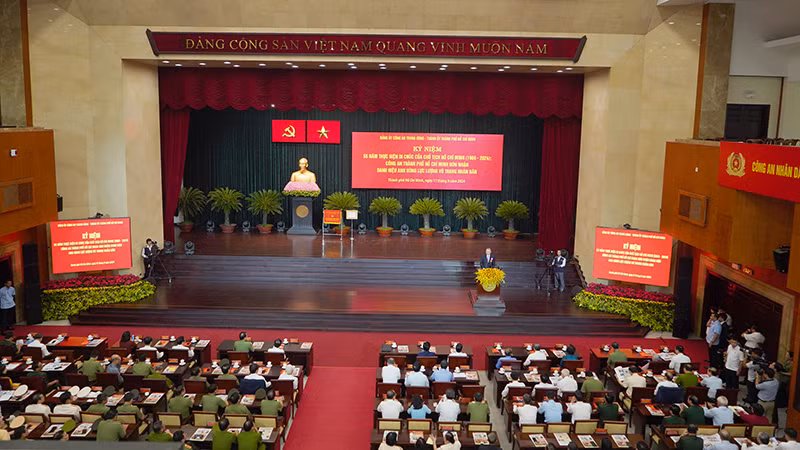 Quang cảnh buổi lễ.