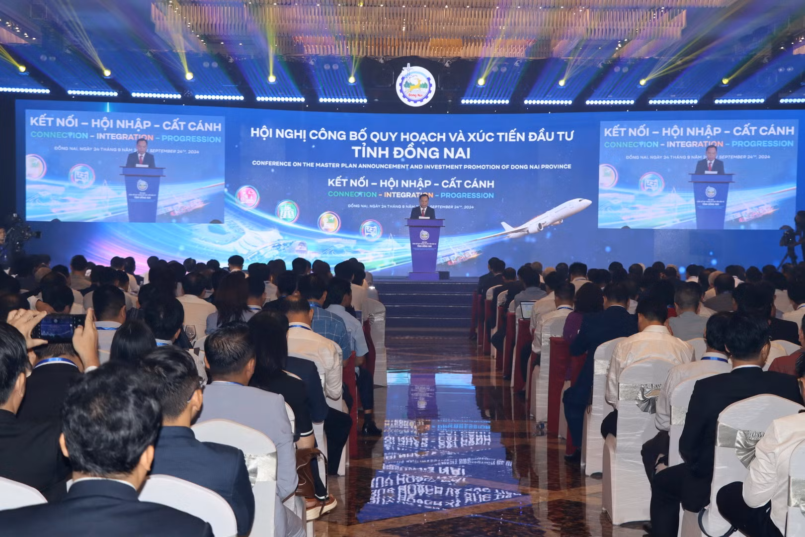 Quang cảnh Hội nghị công bố quy hoạch và xúc tiến đầu tư tỉnh Đồng Nai năm 2024.