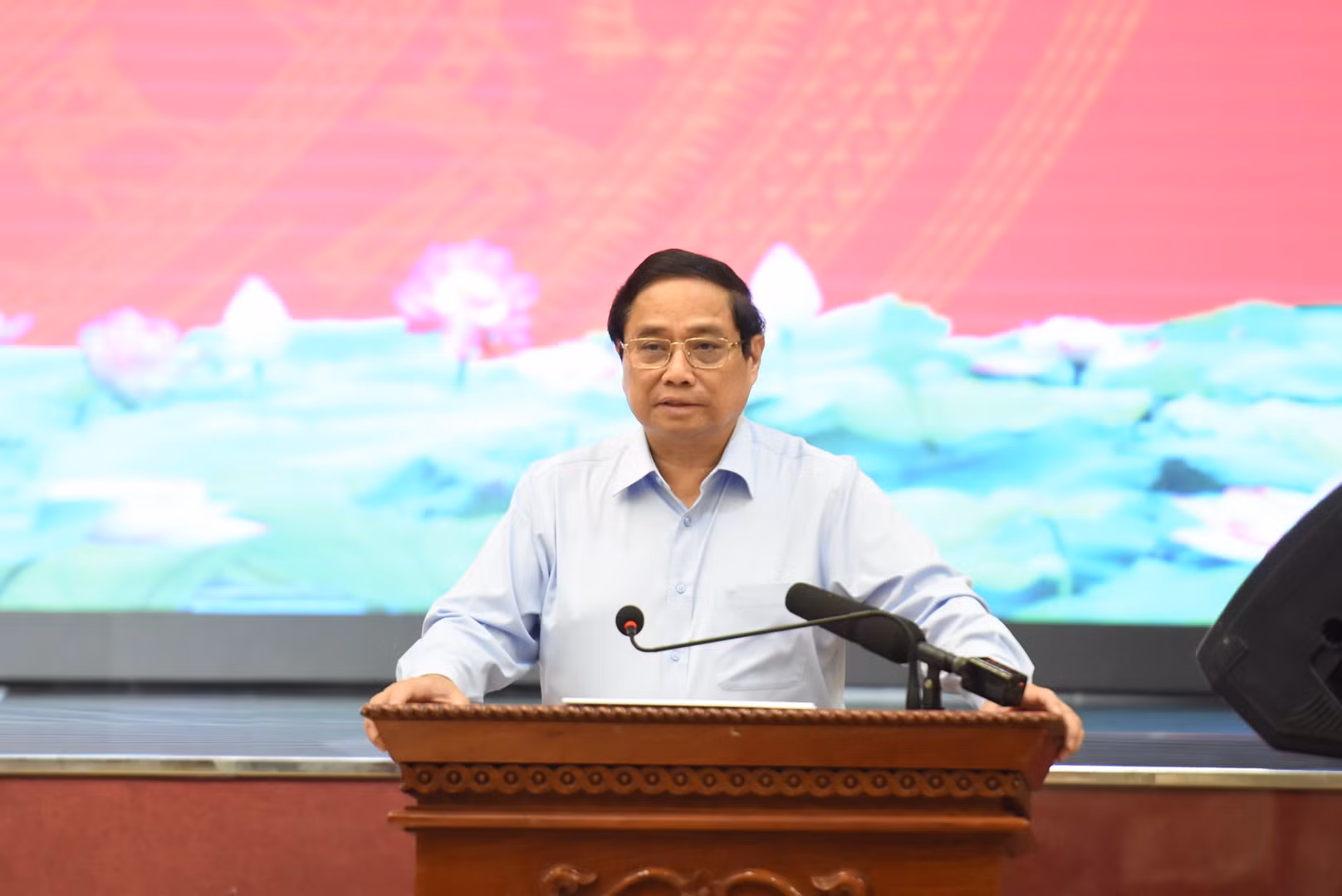 Thủ tướng Phạm Minh Chính phát biểu kết luận buổi làm việc.