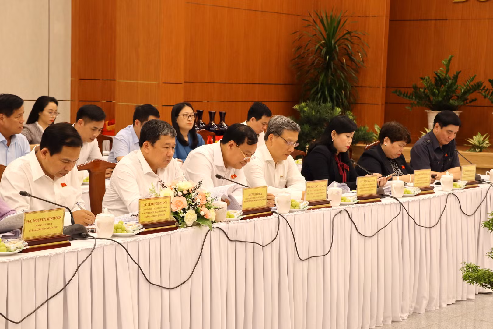 Các đồng chí lãnh đạo các Cơ quan, Ủy ban của Quốc hội tham dự buổi làm việc.