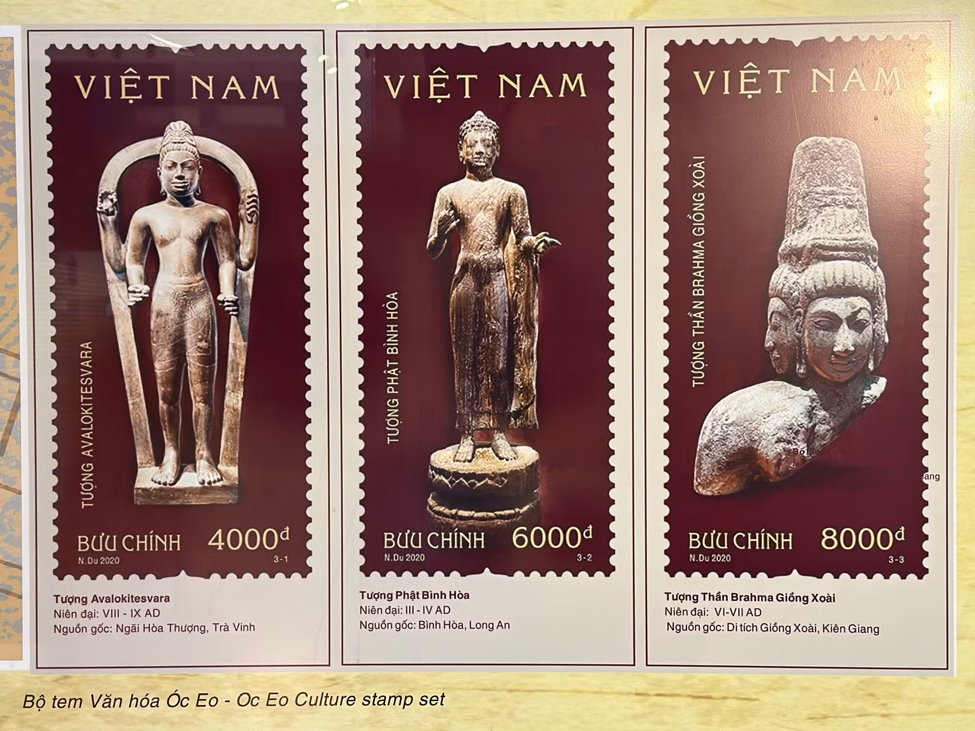Bộ tem Văn hóa Óc Eo.