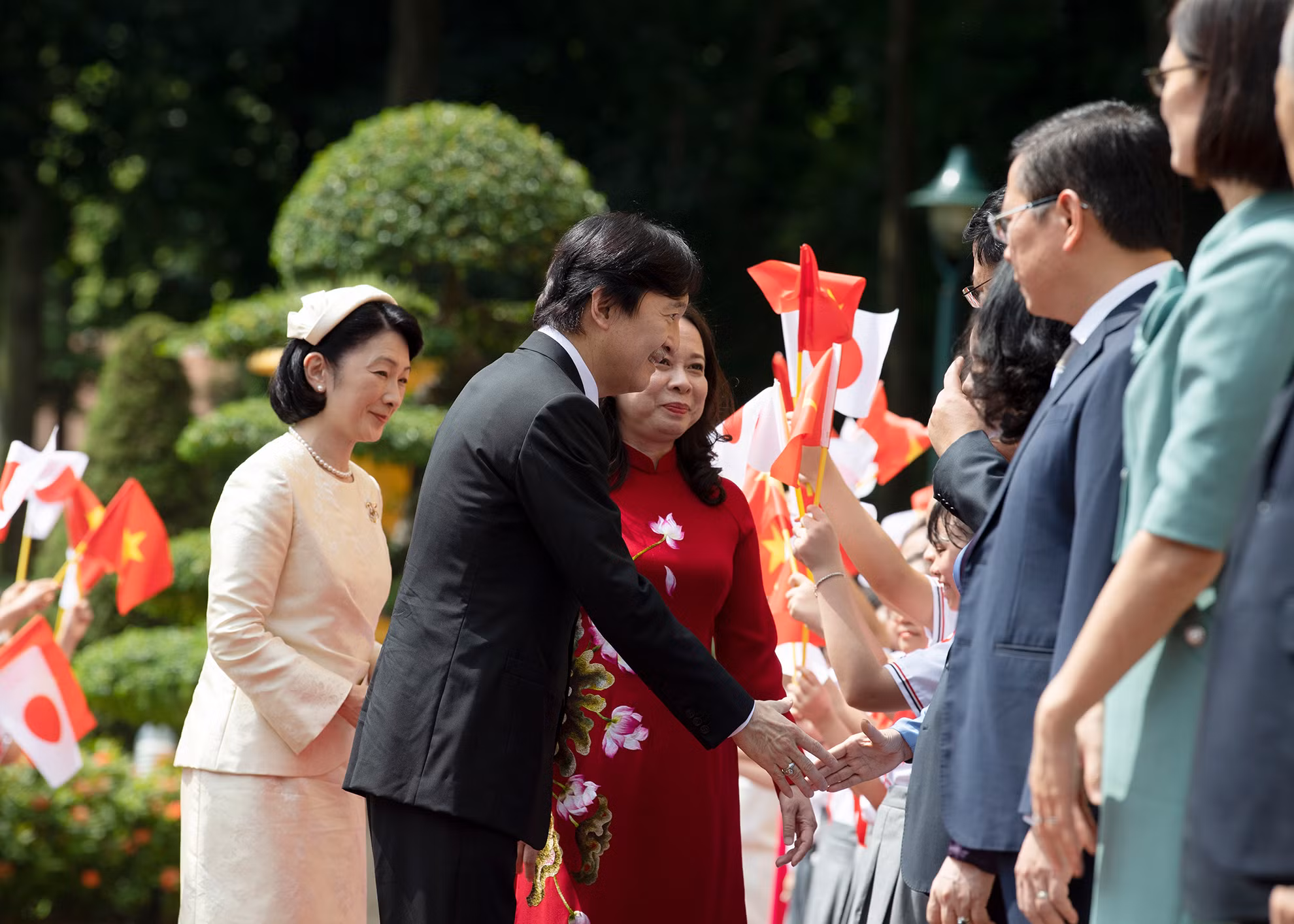 [Ảnh] Phó Chủ tịch nước Võ Thị Ánh Xuân chủ trì lễ đón và hội đàm với Hoàng Thái tử Nhật Bản Akishino ảnh 4
