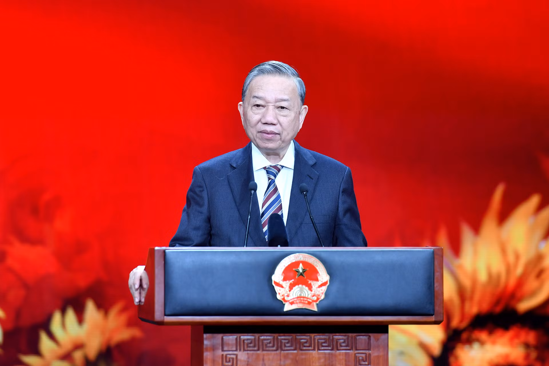 Tổng Bí thư Tô Lâm phát biểu tại chương trình gặp mặt. Tổng Bí thư Tô Lâm phát biểu tại chương trình gặp mặt.