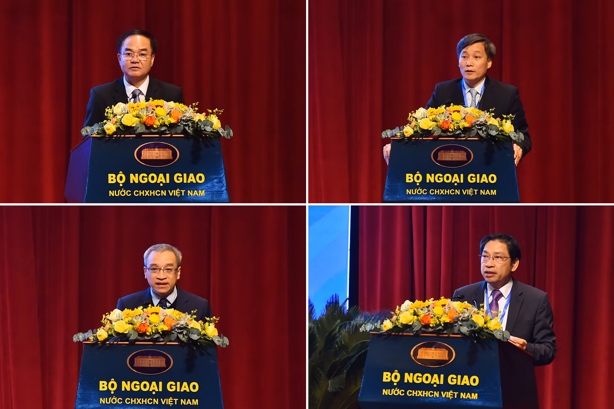 Đại diện các bộ, ban, ngành trình bày tham luận tại phiên họp.