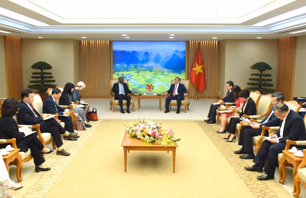 Quang cảnh buổi tiếp.