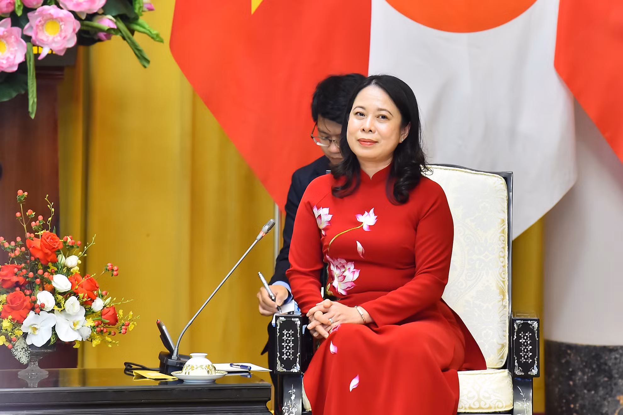 [Ảnh] Phó Chủ tịch nước Võ Thị Ánh Xuân chủ trì lễ đón và hội đàm với Hoàng Thái tử Nhật Bản Akishino ảnh 8