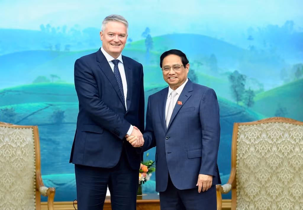 Thủ tướng Phạm Minh Chính đón ông Mathias Cormann, Tổng Thư ký Tổ chức Hợp tác và Phát triển Kinh tế (OECD).