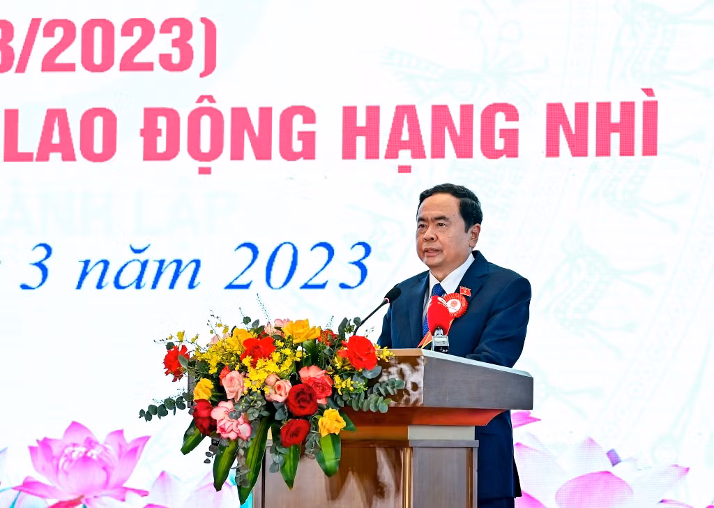 Phó Chủ tịch Thường trực Quốc hội Trần Thanh Mẫn phát biểu tại lễ kỷ niệm.