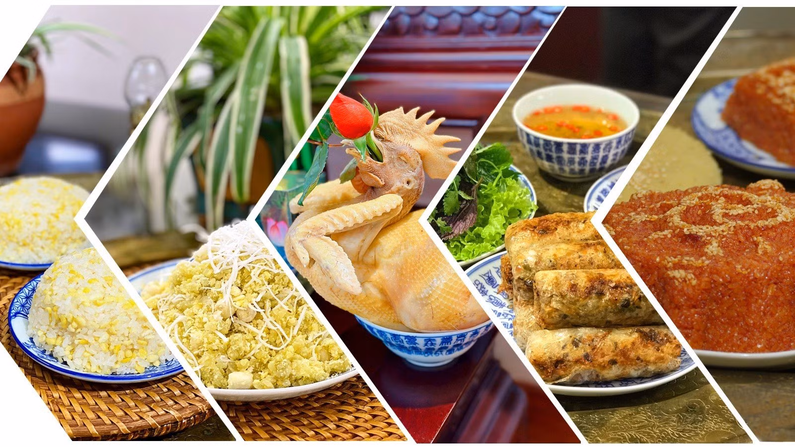 Những món ăn truyền thống có thể chuẩn bị cho mâm cỗ rằm tháng bảy. (Ảnh: Nguyễn Phương Hải)
