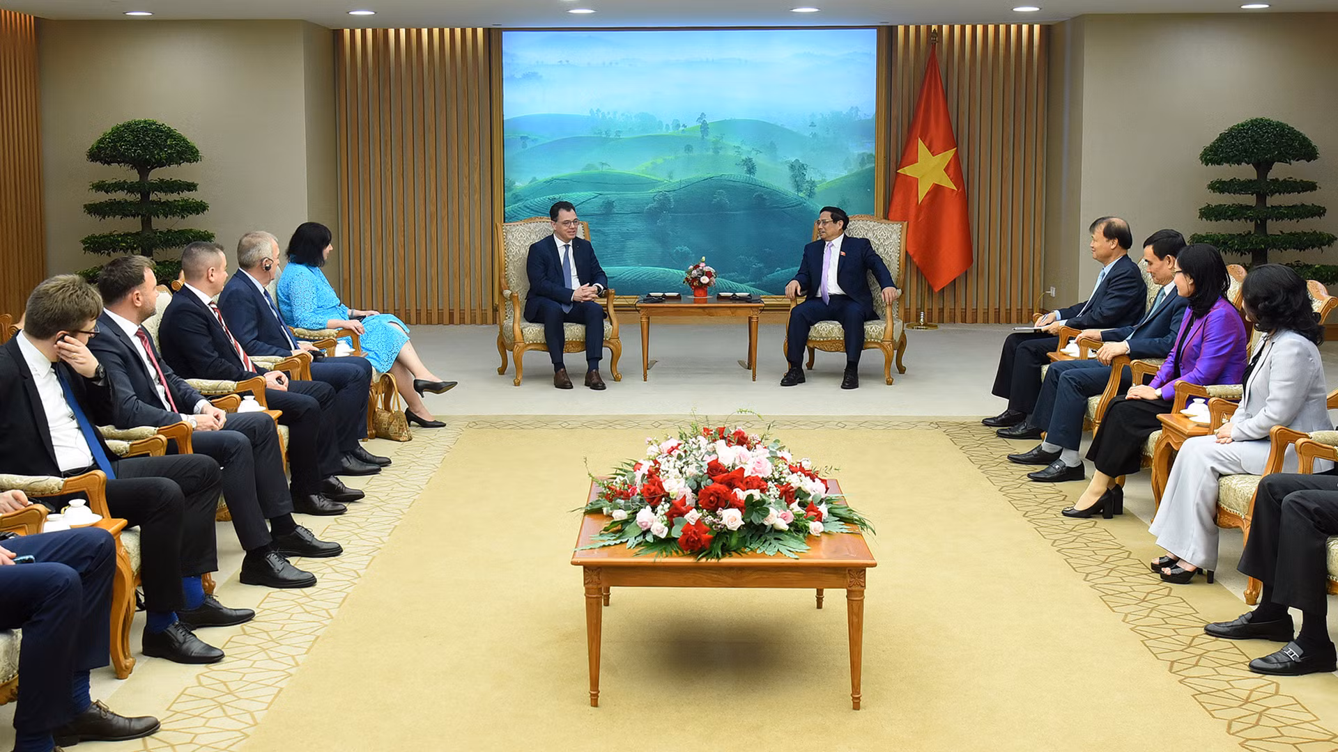 Quang cảnh buổi tiếp.