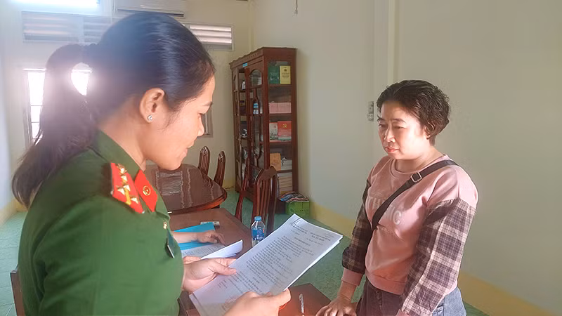 Đối tượng Nguyễn Thị Thu Giang.