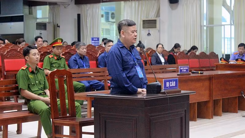 Bị cáo Ngô Văn Thụy nói lời sau cùng tại tòa sáng 28/11.
