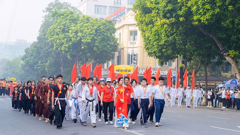 Đến thời điểm này, Hà Nội đã hoàn thành Đại hội Thể dục thể thao cấp quận, huyện, thị xã, sẵn sàng cho Đại hội cấp thành phố.