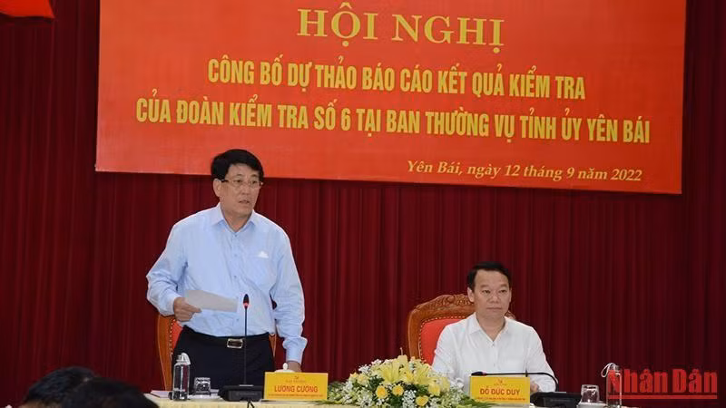 Đại tướng Lương Cường phát biểu kết luận hội nghị.