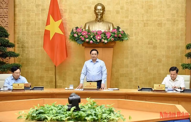 Thủ tướng Phạm Minh Chính chủ trì Phiên họp Chính phủ thường kỳ tháng 7/2022.