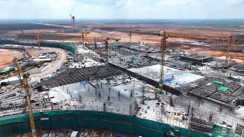 Dự án xây dựng sân bay quốc tế Long Thành giai đoạn 1 đang được đẩy nhanh tiến độ.