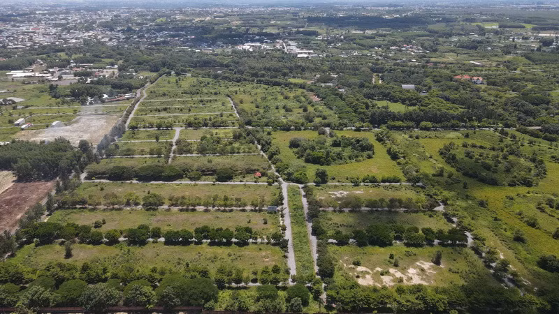 Một góc Dự án khu dân cư Giang Điền.