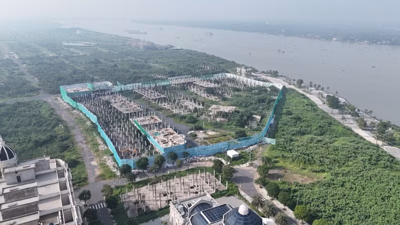 Một góc khu đô thị phía tây cao tốc Biên Hòa-Vũng Tàu.