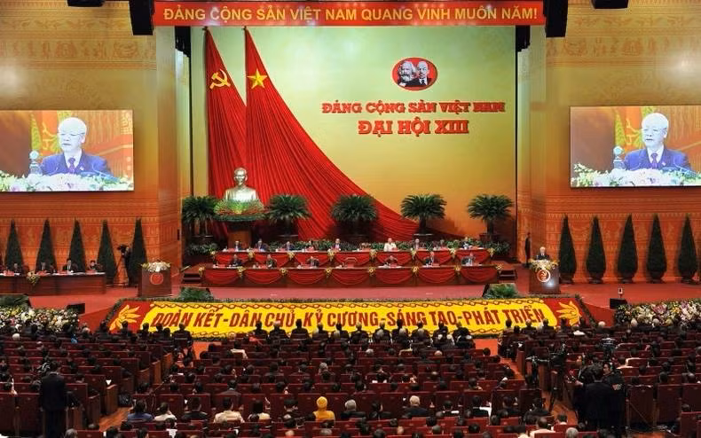 Quang cảnh Đại hội XIII của Đảng. Ảnh: Báo Nhân Dân