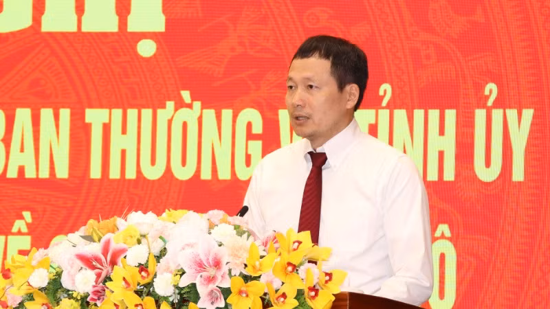 Bí thư Tỉnh ủy Đồng Nai Vũ Hồng Văn phát biểu chỉ đạo tại buổi lễ.