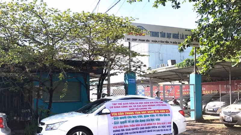 Trung tâm dạy nghề lái xe Sài Gòn, nơi xảy ra sai phạm. 
