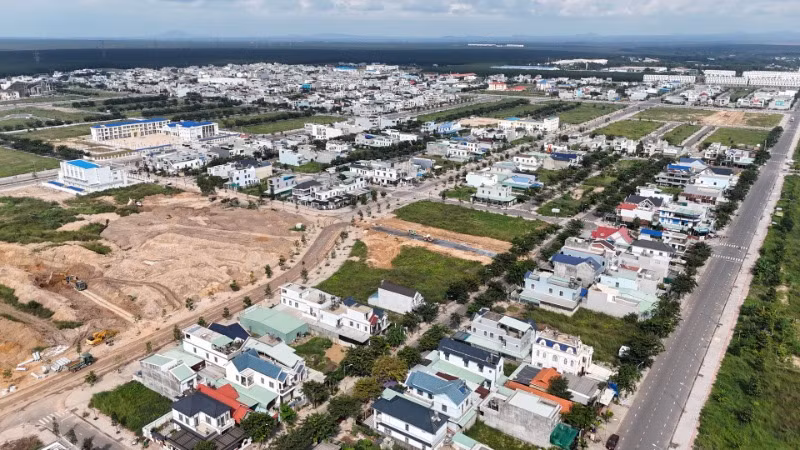 Một góc Khu tái định cư Lộc An-Bình Sơn của dự án sân bay Long Thành.