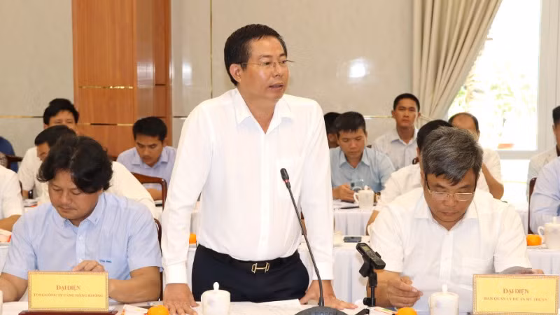 Tổng Giám đốc ACV Nguyễn Tiến Việt cho biết, Cảng hàng không quốc tế Long Thành giai đoạn 1 đang cần 4,9 triệu m3 đá trong năm nay.
