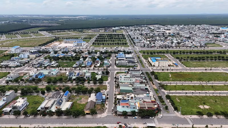 Một góc khu tái định cư Lộc An-Bình Sơn.