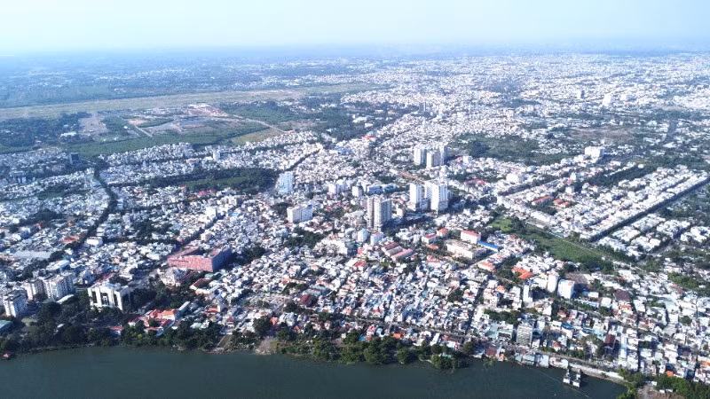 Một góc thành phố Biên Hòa, nơi sẽ là trung tâm hành chính của tỉnh Đồng Nai sau khi sáp nhập.