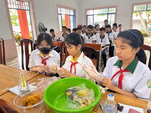 Học sinh trường Trung học cơ sở Xuân Mỹ, huyện Cẩm Mỹ luôn hào hứng với những tiết học IMO. Học sinh trường Trung học cơ sở Xuân Mỹ, huyện Cẩm Mỹ luôn hào hứng với những tiết học IMO.