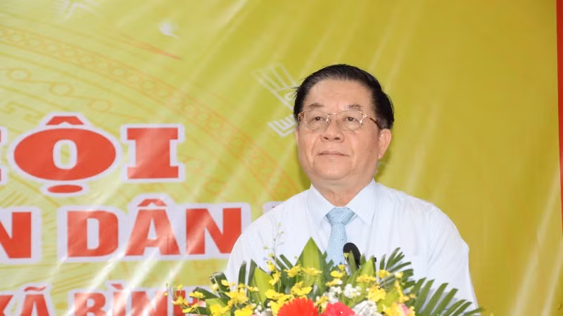 Đồng chí Trưởng Ban Tuyên giáo Trung ương Nguyễn Trọng Nghĩa phát biểu tại Ngày hội.
