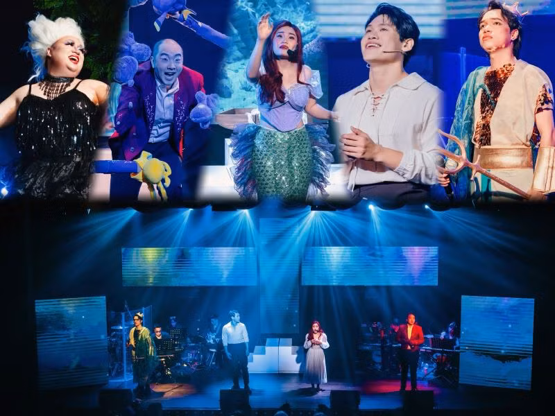 Các nhân vật trong đoạn trích The Little Mermaid.