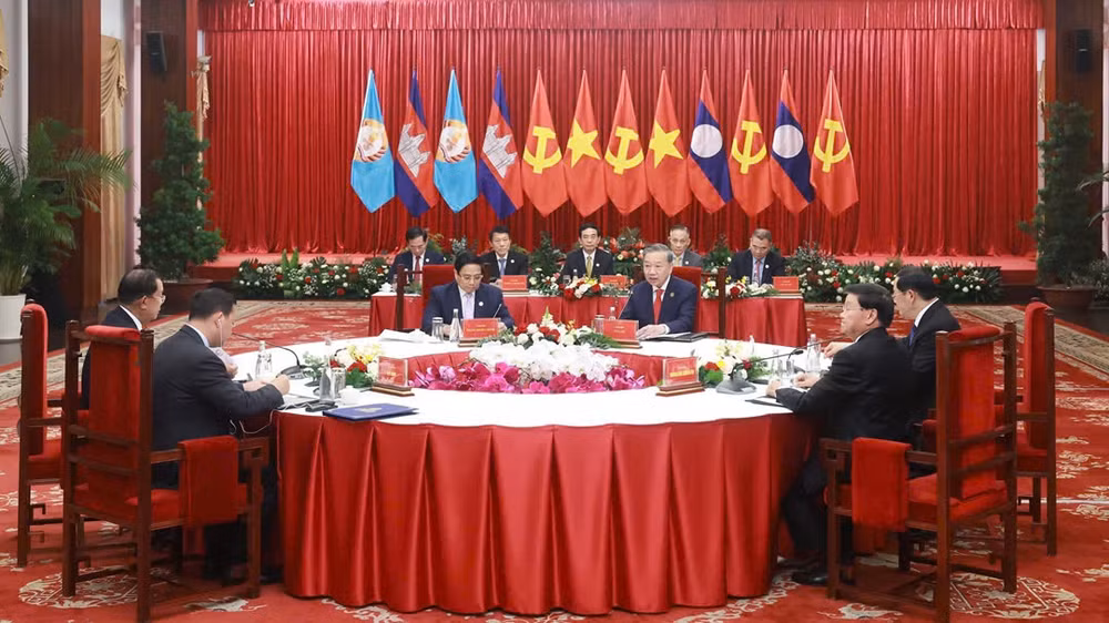 Quang cảnh Cuộc gặp cấp cao. (Ảnh: TTXVN)