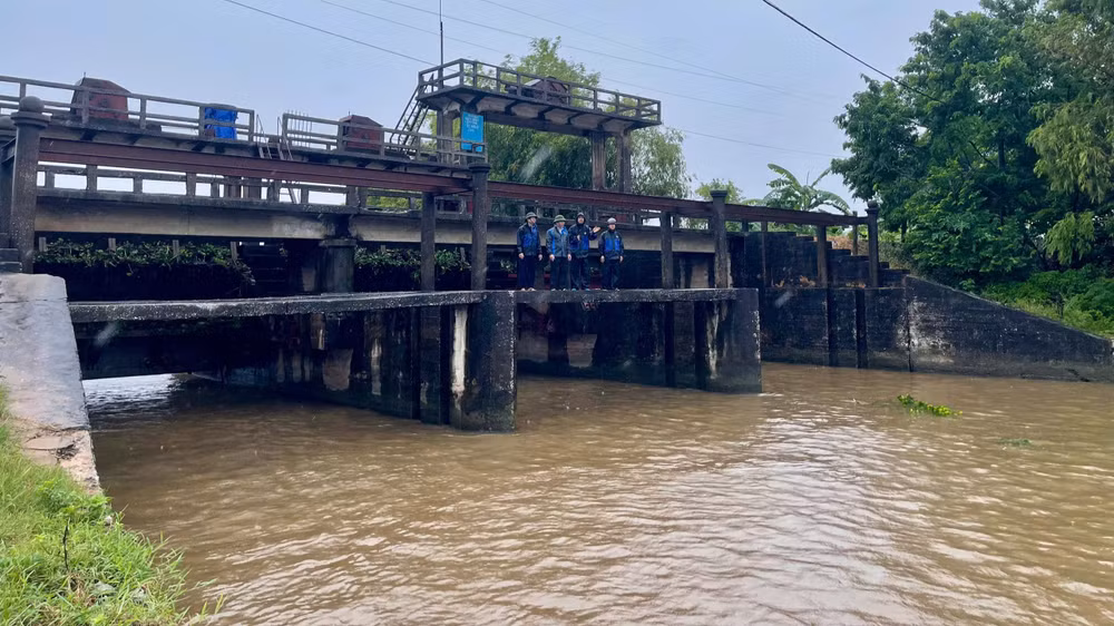 Lãnh đạo Công ty TNHH một thành viên Khai thác công trình thủy lợi tỉnh kiểm tra, chỉ đạo việc tiêu úng cho diện tích lúa mùa, nuôi trồng thủy sản và cây trồng ở huyện Kim Sơn. Lãnh đạo Công ty TNHH một thành viên Khai thác công trình thủy lợi tỉnh kiểm tra, chỉ đạo việc tiêu úng cho diện tích lúa mùa, nuôi trồng thủy sản và cây trồng ở huyện Kim Sơn.