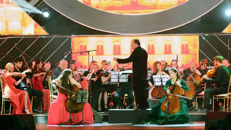 Dàn nhạc giao hưởng nổi tiếng Bucharest Symphony Orchestra (Romania), tại lễ hội âm nhạc quốc tế Hoa Sen SoundFest 2023 tổ chức tại Đà Lạt.