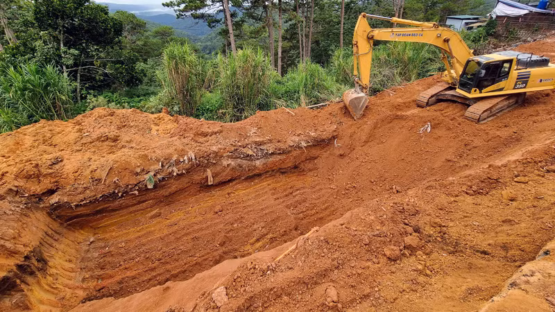 Khu vực được xác định xảy ra vụ tai nạn lao động.