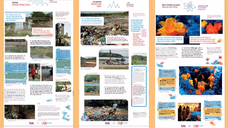Các poster trưng bày tại Không gian nghệ thuật Phố Bên Đồi, thành phố Đà Lạt.