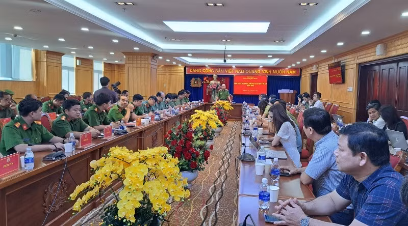 Quang cảnh buổi Họp mặt báo chí mừng Xuân Quý Mão năm 2023.